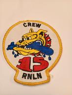 5 RNLN Crew Embleem, Verzamelen, Ophalen of Verzenden, Marine, Nederland, Embleem of Badge