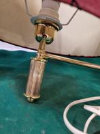 wandlamp massieve goud kleurig rode kap, Ophalen of Verzenden, 'T Olde Gre-j, Info@toldegrej.nl, Endepoelstraat 20f Didam