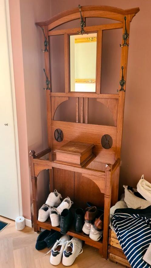 Art deco antieke staande kapstok, Huis en Inrichting, Woonaccessoires | Kapstokken, Zo goed als nieuw, Staande kapstok, 150 tot 200 cm