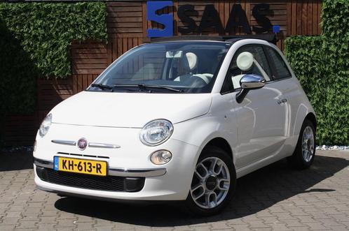 Fiat 500 1.2 Cabrio / Airco / Park. Sens. / LM Velgen, Auto's, Fiat, Bedrijf, Airbags, Airconditioning, Boordcomputer, Centrale vergrendeling