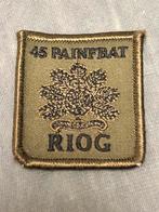 5x5 borst embleem 45 painfbat RIOG, Verzamelen, Militaria | Algemeen, Verzenden, Landmacht, Nederland, Embleem of Badge
