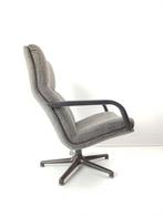 Artifort draaifauteuil grijs bruin F154 vintage bureaustoel, Huis en Inrichting, Fauteuils, Modern vintage, Gebruikt, ., 75 tot 100 cm