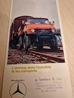 1971 Mercedes Unimog folder oa brandweer spoorwegen pick-up, Ophalen of Verzenden, Zo goed als nieuw, Mercedes