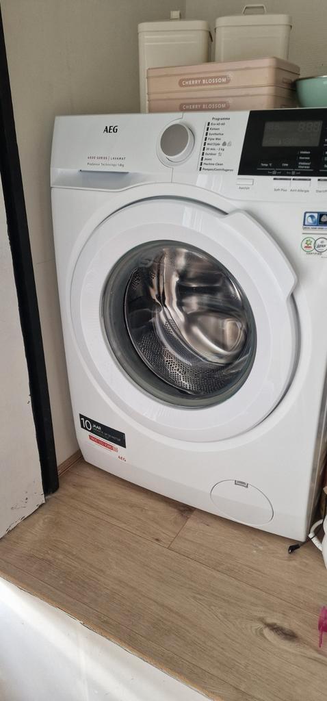 €330,- | Wasmachine AEG L6FBN84GP Voorlader wasmachine, Witgoed en Apparatuur, Wasmachines, Gebruikt, 6 tot 8 kg, 85 tot 90 cm