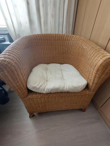 Prachtige Rotan / Rieten Fauteuil beschikbaar voor biedingen
