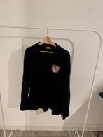 Zwarte Versace Jeans Polo - Lange Mouw, Kleding | Heren, Ophalen of Verzenden, Zo goed als nieuw, Zwart, Halswijdte 43/44 (XL)