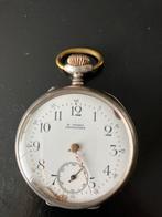 Zilveren Zakhorloge B. Oving Groningen - Antiek Uurwerkje, Ophalen