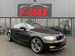 BMW 120i Cabrio Xenon Leer Sportint Stoelvw Airco Cruise PDC, Auto's, BMW, 1-Serie, Zwart, 4 cilinders, Cabriolet
