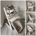 Stokke Tripp Trapp wit+babyset,kussenset,newbornset evt. 2x, Kinderen en Baby's, Kinderstoelen, Ophalen of Verzenden, Zo goed als nieuw
