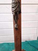 kruisbeeld staand met messing jezus, Verzamelen, Ophalen of Verzenden