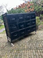 Zwarte Apothekerskast - 12 Lades - 110x40x90 cm, Huis en Inrichting, Kasten | Kledingkasten, Ophalen, Gebruikt, 100 tot 150 cm