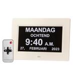 Dementieklok wit, Huis en Inrichting, Niet ingevuld, Verzenden, Digitaal, Overige typen