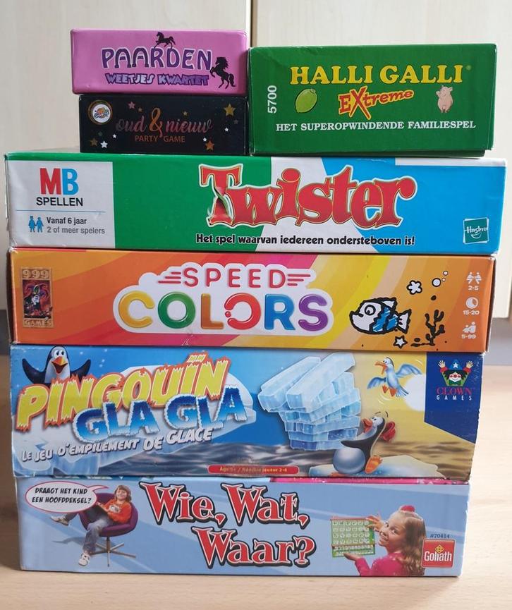 Spelletjes 5 euro per stuk, Hobby en Vrije tijd, Gezelschapsspellen | Bordspellen, Zo goed als nieuw, Een of twee spelers, Drie of vier spelers