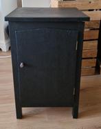 Zwart houten kastje / nachtkastje 40 x 40 x h61 cm *m, Ophalen, Gebruikt, Minder dan 45 cm, 55 tot 70 cm