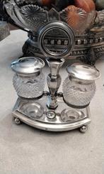 Zilver antiek peper en zout stel., Ophalen of Verzenden, Zilver