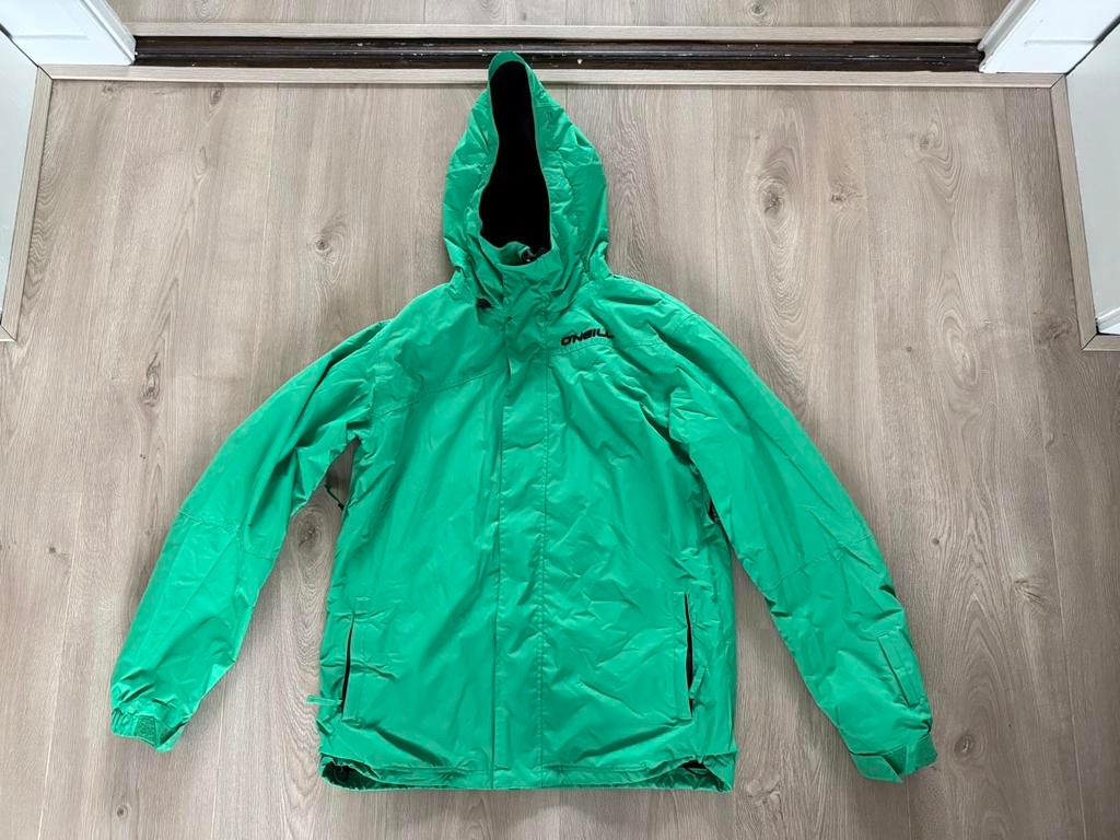 O’neill ski jas groen maat L, 100 tot 140 cm, Zo goed als nieuw, Kleding, Ophalen