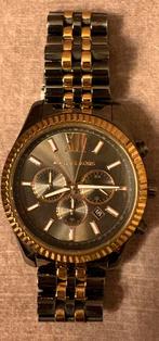Michael Kors herenhorloge zwart origineel, Sieraden, Tassen en Uiterlijk, Horloges | Heren, Ophalen, Zo goed als nieuw, Staal