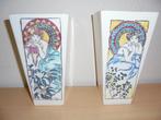 2 vasen met vrouw afbeelding, Antiek en Kunst, Ophalen of Verzenden