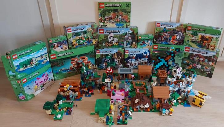Lego Minecraft Verzameling alles compleet en met boekjes, Kinderen en Baby's, Speelgoed | Duplo en Lego, Zo goed als nieuw, Lego