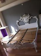 Uniek barok bed – 140x200, Gebruikt, Wit, Twijfelaar, 200 cm