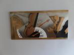 Metalen kunst paneel voor bijvoorbeeld boven de piano, Ophalen