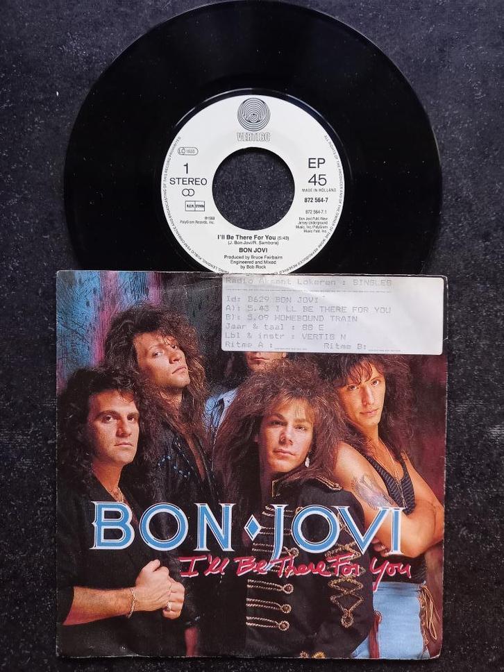 Bon Jovi - I'll Be There For You 1989, Cd's en Dvd's, Vinyl Singles, Gebruikt, Single, Pop, 7 inch, Ophalen of Verzenden