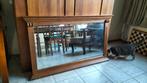 spiegel in eikenhouten frame, facet glas, Ophalen, Rechthoekig, 100 tot 150 cm, Minder dan 100 cm