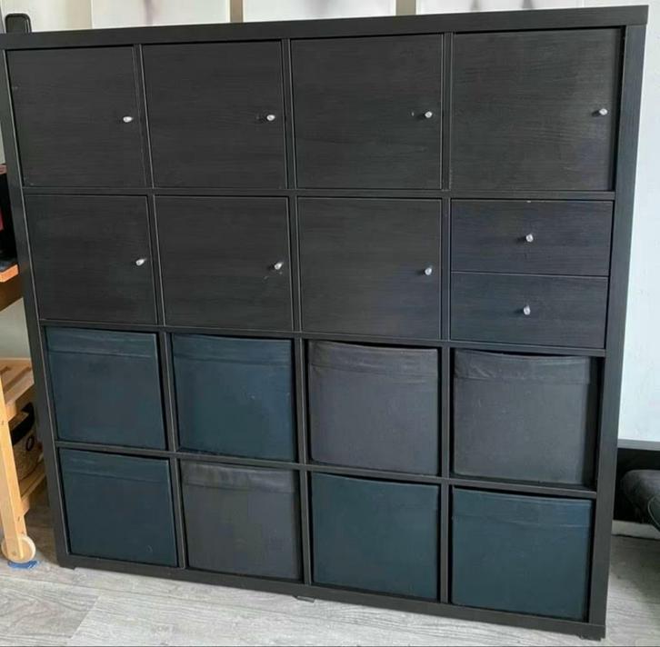 2x DEUREN inc. Inzetten Kallax Ikea ZGAN!!, Huis en Inrichting, Woonaccessoires | Schalen en Manden, Zo goed als nieuw, Vierkant