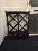 Wandrek met laatjes, Ophalen, Rechthoekig, Hout