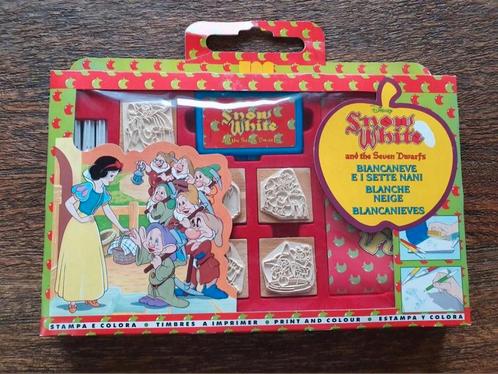 Sneeuwwitje stempeldoos, vintage, nieuw in verpakking, Verzamelen, Disney, Nieuw, Pen, Potlood of Stift, Sneeuwwitje of Doornroosje