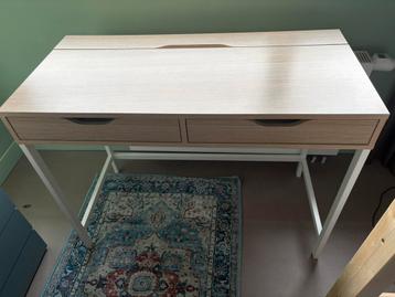 IKEA Alex bureau wit/eiken 100x48cm