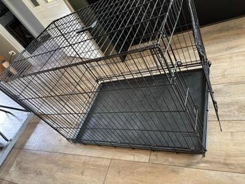 Zwarte als nieuw Bench voor grote hond 100 * 70 *78 cm 2 st. beschikbaar voor biedingen
