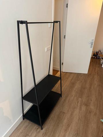Kledingrek met 2 planken - 160x85x45 cm beschikbaar voor biedingen