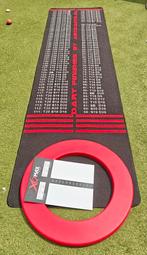 Darts finisch mat + ring + scorebord, Sport en Fitness, Darts, Ophalen, Zo goed als nieuw