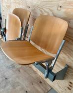 Wachtkamer klapstoelen van Giancarlo Piretti, Castelli, Huis en Inrichting, Ophalen, Bruin, Vintage, Zo goed als nieuw