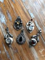 Vintage Zilveren Hangers, Sieraden, Tassen en Uiterlijk, Kettinghangers, Gebruikt, Overige voorstellingen, Ophalen of Verzenden