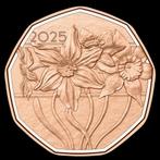 Oostenrijk 5 euro 2025, Paasmunt 2025, Narcis in koper 99%, Ophalen of Verzenden, Oostenrijk, 5 euro, Setje