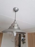 Scheepslamp, zilverkleur, Huis en Inrichting, Lampen | Hanglampen, Ophalen, 50 tot 75 cm, Scheepslamp, Zo goed als nieuw