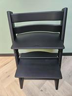 Refurbished Stokke triptrapp meegroeistoel zwart, Ophalen of Verzenden, Zo goed als nieuw, Meegroeistoel