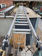 Aluminium ladder 2x18 treden - Goede staat, Ophalen of Verzenden, Gebruikt