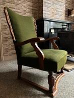 Oude stoel met ‘oren’, Huis en Inrichting, Fauteuils, Ophalen, Gebruikt, Minder dan 75 cm, 50 tot 75 cm