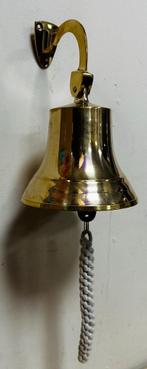 Scheepsbel large messing bel cafe goud wanddeco rondje, Info@deconoord.nl, Verzenden, Deco Noord, Nieuw