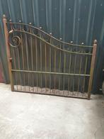 Leuk sierdeel poort smeedijzer 150x160 cm, Ophalen, Gebruikt, Staal, Draaipoort