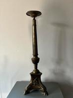 Antieke koperen kerk kandelaar, Ophalen of Verzenden, Koper of Brons
