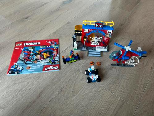 Lego juniors 4-7 jaar, spider-man schuilplaats 10687, Kinderen en Baby's, Speelgoed | Duplo en Lego, Zo goed als nieuw, Lego, Complete set