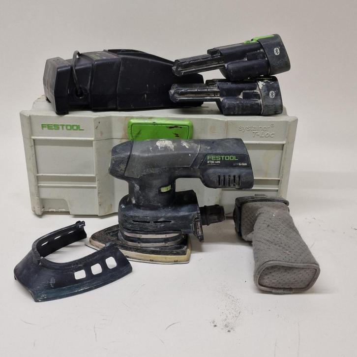Festool DTSC 400 I-Plus Accu-deltaschuurmachine SET | Incl g, Doe-het-zelf en Verbouw, Gereedschap | Schuurmachines, Gebruikt