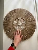 Bohemian Wanddecoratie - Zeegras, Raffia & Schelpen - 52cm, Ophalen, Nieuw