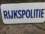 Prachtig RIJKSPOLITIE emaille bord !, Ophalen of Verzenden
