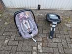 Maxi cosi pebble met familyfix systeem (isofix), Ophalen, Gebruikt, Afneembare rugleuning, Isofix