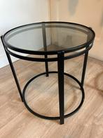Karwei bijzettafel, Huis en Inrichting, Minder dan 55 cm, Gebruikt, Metaal of Aluminium, Rond
